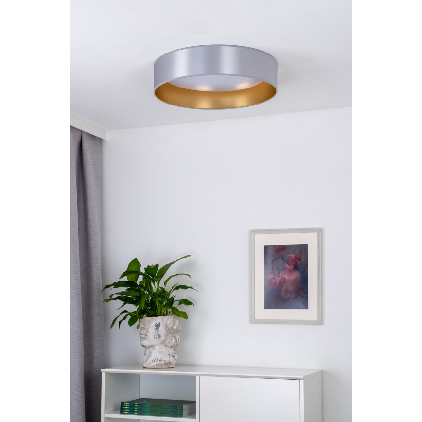 Duolla - LED loftlampe ROLLER LED/24W/230V diameter 45 cm sølvfarvet/guldfarvet