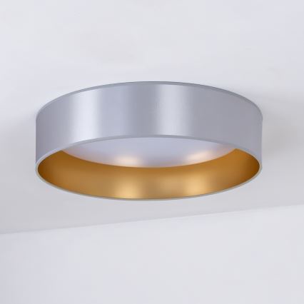 Duolla - LED loftlampe ROLLER LED/24W/230V diameter 45 cm sølvfarvet/guldfarvet