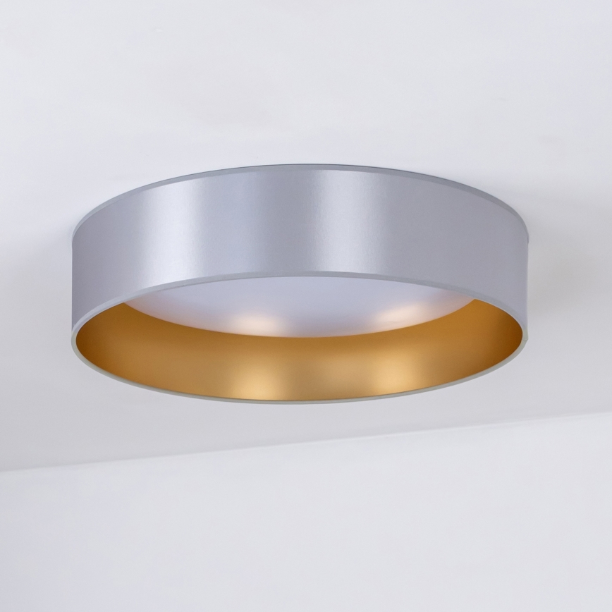Duolla - LED loftlampe ROLLER LED/24W/230V diameter 45 cm sølvfarvet/guldfarvet