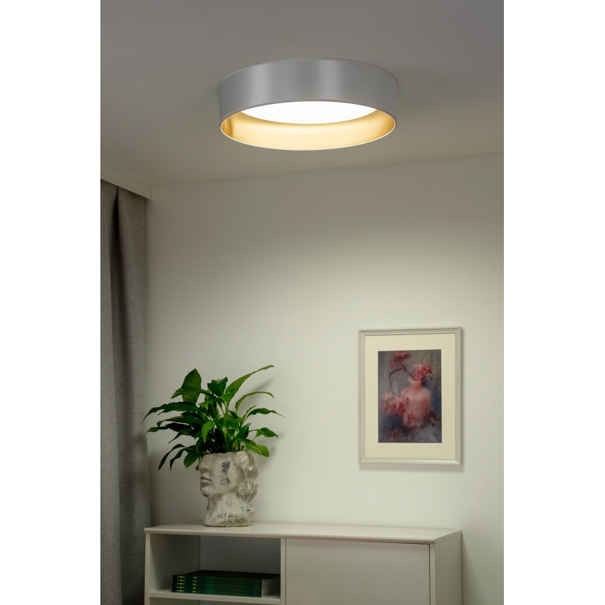 Duolla - LED loftlampe ROLLER LED/24W/230V diameter 45 cm sølvfarvet/guldfarvet