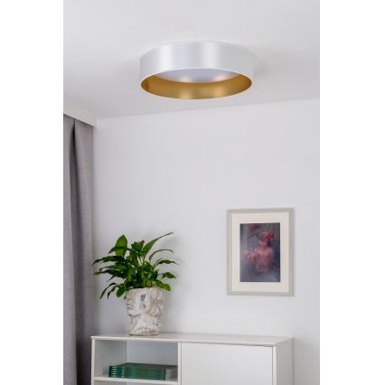 Duolla - LED loftlampe ROLLER LED/24W/230V diameter 45 cm sølvfarvet/guldfarvet