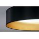 Duolla - LED loftlampe ROLLER LED/24W/230V sort/guldfarvet