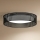 Duolla - LED loftlampe ROLLER RATTAN LED/24W/230V diameter 45 cm sort