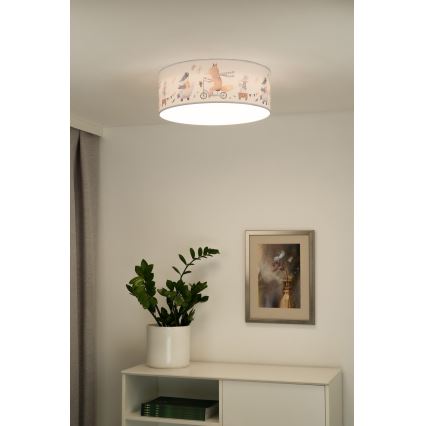 Duolla - LED loftlampe til børn CORTINA LED/26W/230V diameter 40 cm 4000K