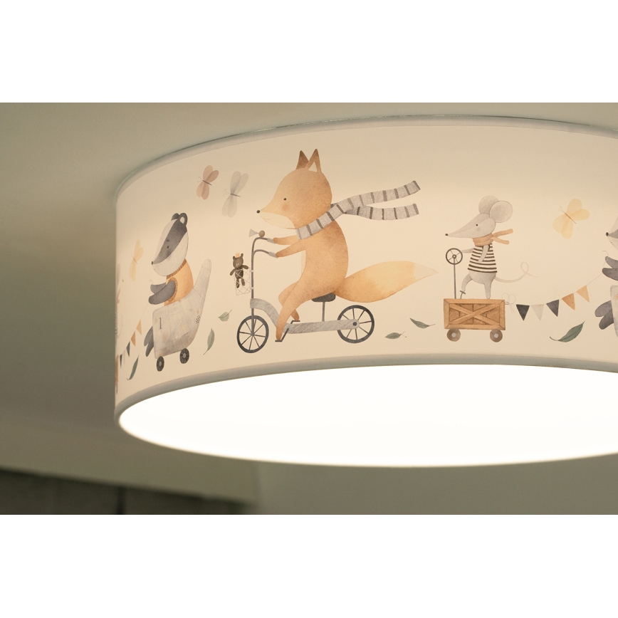 Duolla - LED loftlampe til børn CORTINA LED/26W/230V diameter 40 cm 4000K