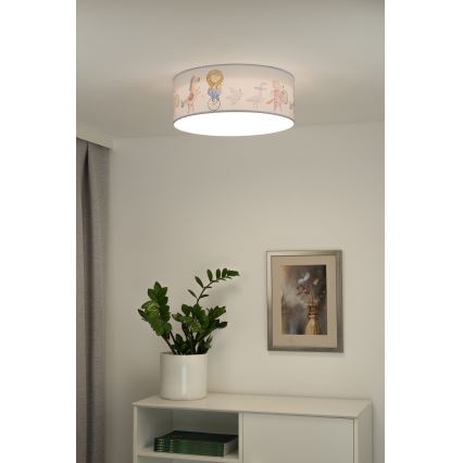 Duolla - LED loftlampe til børn CORTINA LED/26W/230V diameter 40 cm 4000K