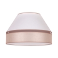 Duolla - Loftlampe AVIGNON 1xE27/15W/230V diameter 50 cm hvid/beige
