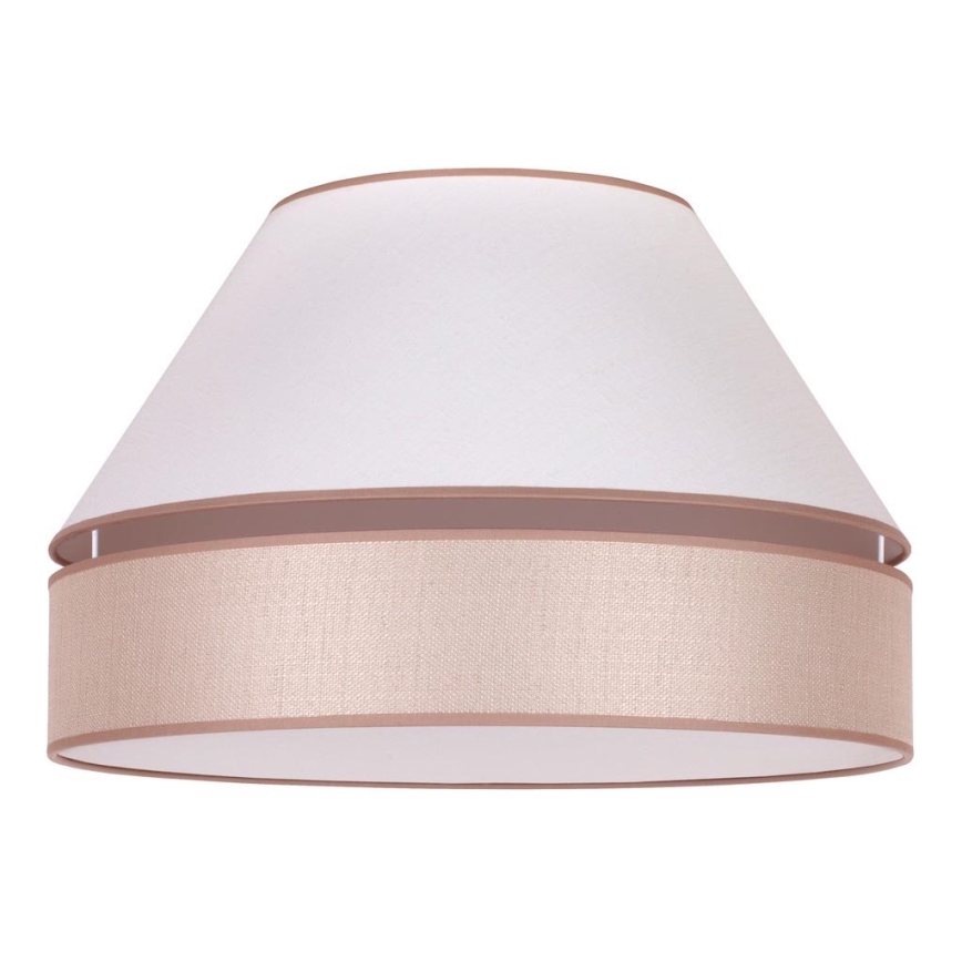 Duolla - Loftlampe AVIGNON 1xE27/15W/230V diameter 50 cm hvid/beige