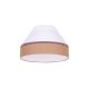 Duolla - Loftlampe AVIGNON 1xE27/15W/230V diameter 50 cm hvid/brun