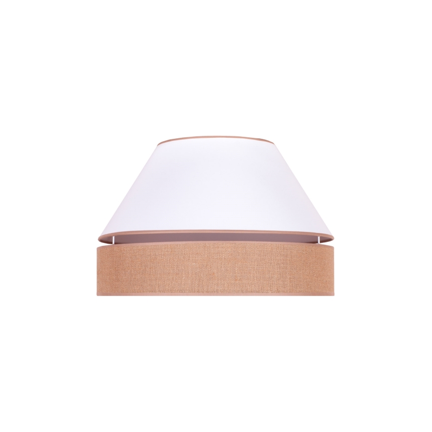 Duolla - Loftlampe AVIGNON 1xE27/15W/230V diameter 50 cm hvid/brun