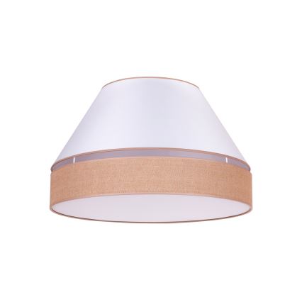 Duolla - Loftlampe AVIGNON 3xE27/15W/230V diameter 60 cm hvid/brun