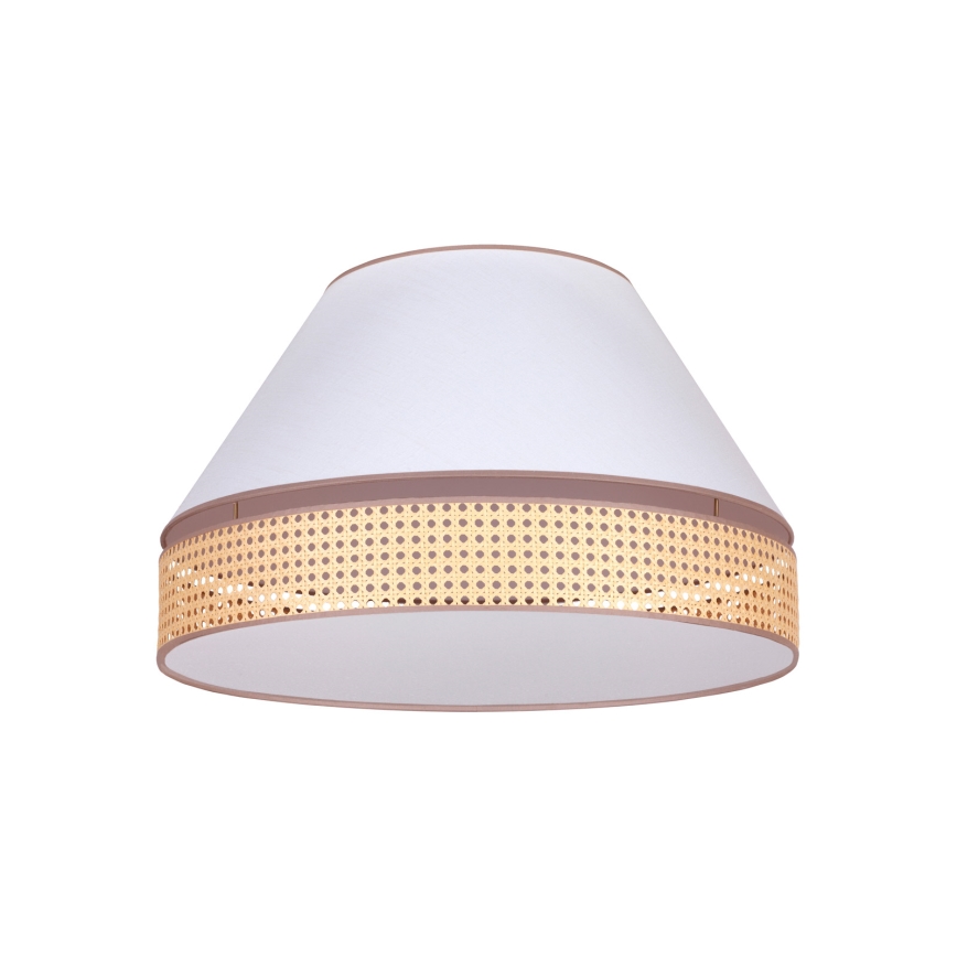 Duolla - Loftlampe AVIGNON 3xE27/15W/230V diameter 60 cm hvid/Rattan