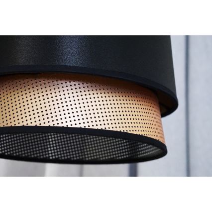 Duolla - Loftlampe BELL SHINY 1xE27/15W/230V diameter 25 cm sort/kobber