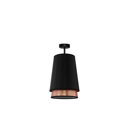 Duolla - Loftlampe BELL SHINY 1xE27/15W/230V diameter 25 cm sort/kobber
