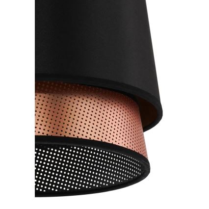 Duolla - Loftlampe BELL SHINY 1xE27/15W/230V diameter 25 cm sort/kobber