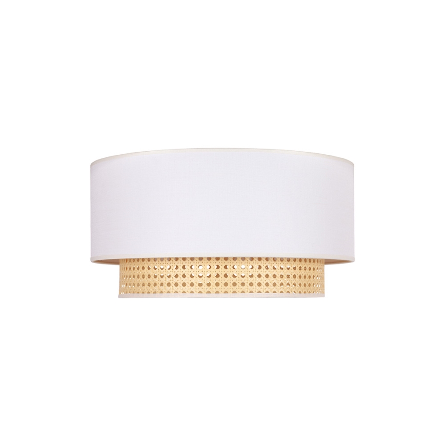 Duolla - Loftlampe BOHO 1xE27/15W/230V diam. 45 cm cremefarvet/rattan