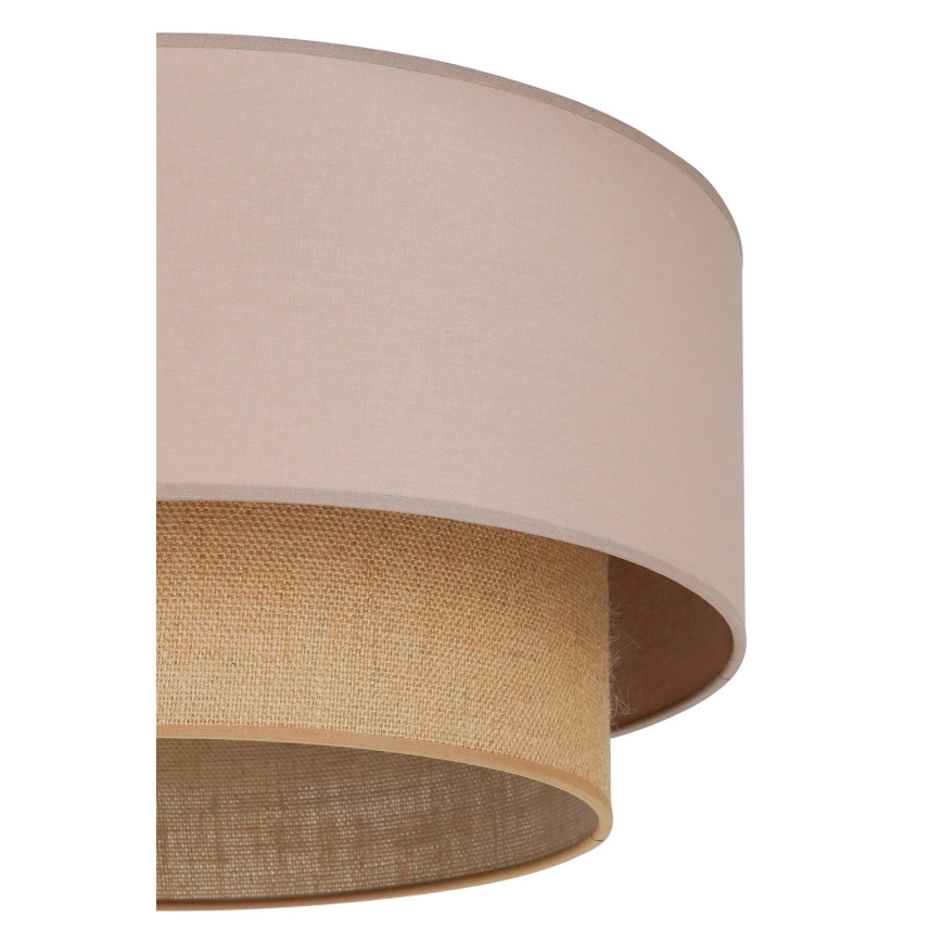 Duolla - Loftlampe BOHO 1xE27/15W/230V diameter 45 cm beige/brun