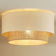 Duolla - Loftlampe BOHO 1xE27/15W/230V diameter 45 cm beige/brun