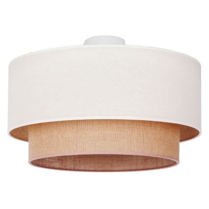 Duolla - Loftlampe BOHO 1xE27/15W/230V diameter 45 cm beige/brun