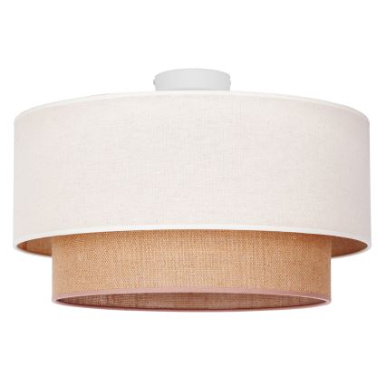 Duolla - Loftlampe BOHO 1xE27/15W/230V diameter 45 cm beige/brun