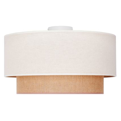 Duolla - Loftlampe BOHO 1xE27/15W/230V diameter 45 cm beige/brun