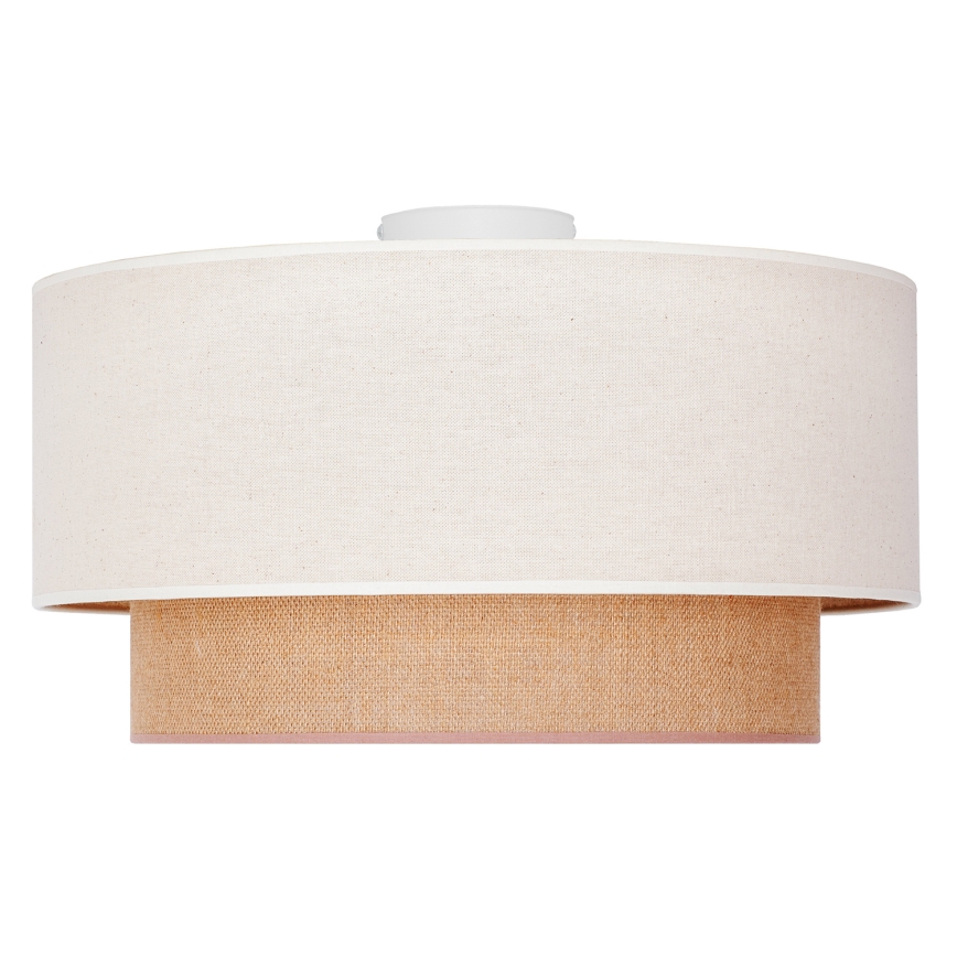 Duolla - Loftlampe BOHO 1xE27/15W/230V diameter 45 cm beige/brun