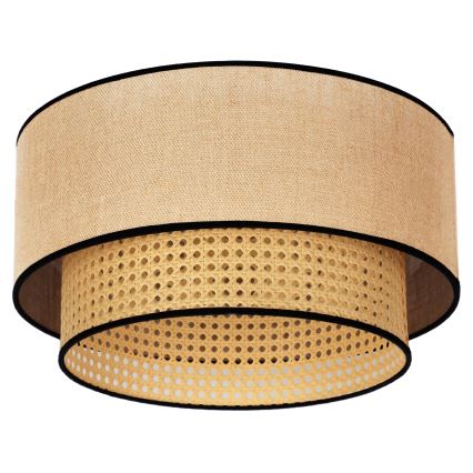 Duolla - Loftlampe BOHO 1xE27/15W/230V diameter 45 cm beige/Rattan