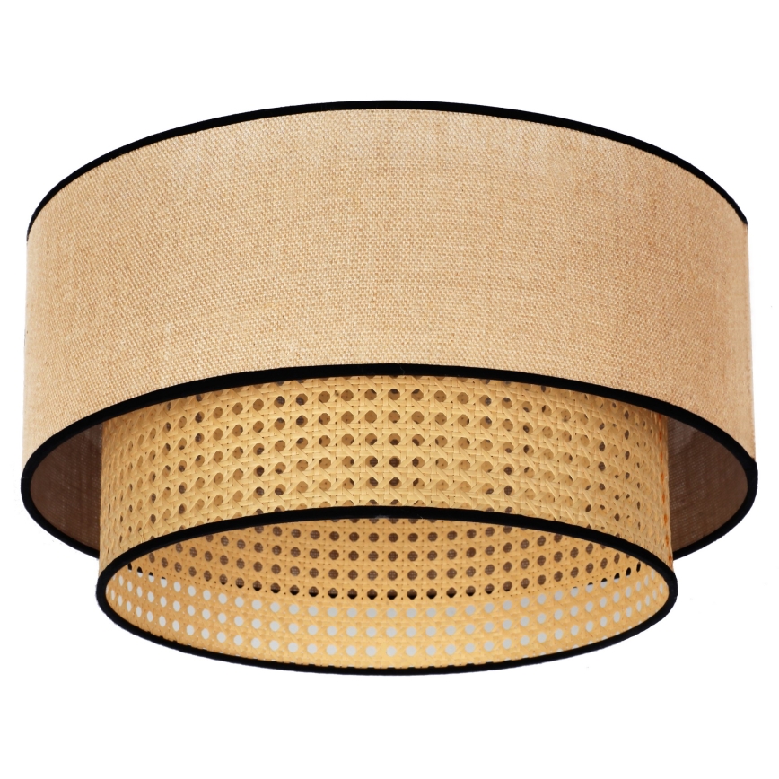 Duolla - Loftlampe BOHO 1xE27/15W/230V diameter 45 cm beige/Rattan