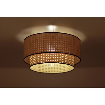 Duolla - Loftlampe BOHO 1xE27/15W/230V diameter 45 cm beige/Rattan