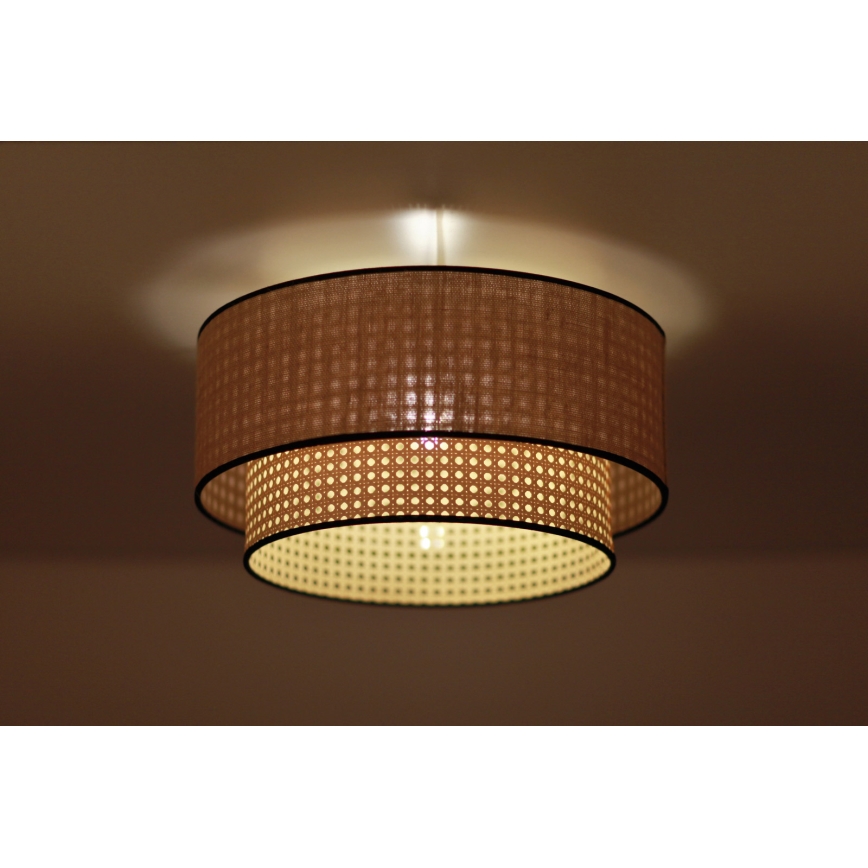 Duolla - Loftlampe BOHO 1xE27/15W/230V diameter 45 cm beige/Rattan