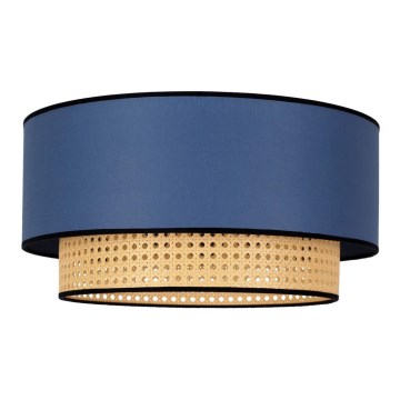 Duolla - Loftlampe BOHO 1xE27/15W/230V diameter 45 cm blå/Rattan