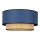 Duolla - Loftlampe BOHO 1xE27/15W/230V diameter 45 cm blå/Rattan