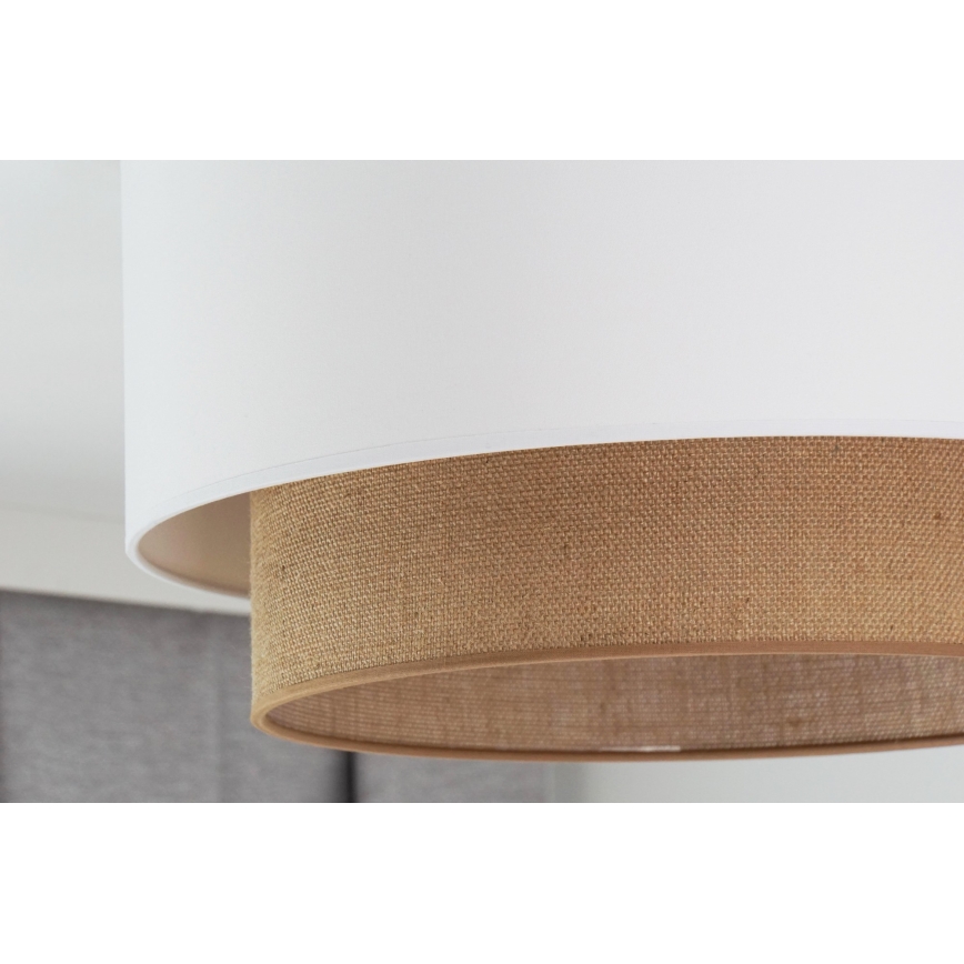 Duolla - Loftlampe BOHO 1xE27/15W/230V diameter 45 cm hvid/brun