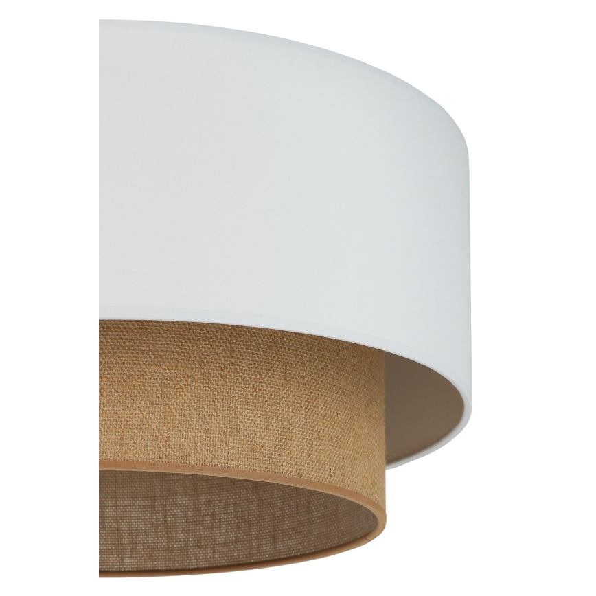 Duolla - Loftlampe BOHO 1xE27/15W/230V diameter 45 cm hvid/brun