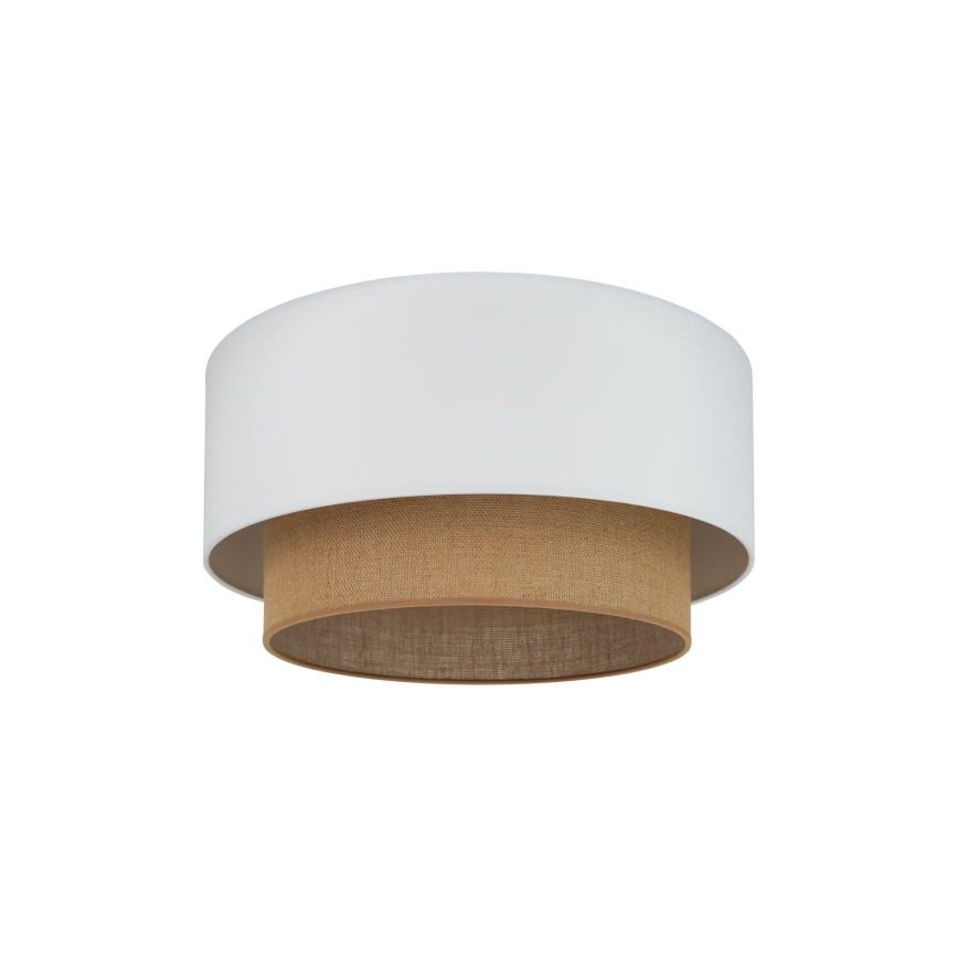Duolla - Loftlampe BOHO 1xE27/15W/230V diameter 45 cm hvid/brun