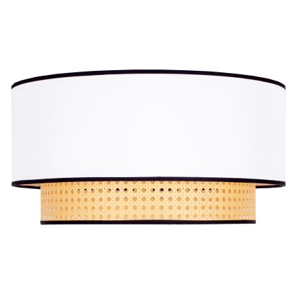 Duolla - Loftlampe BOHO 1xE27/15W/230V diameter 45 cm hvid/Rattan