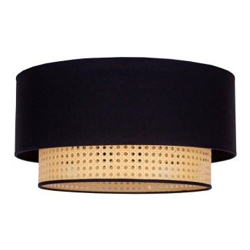 Duolla - Loftlampe BOHO 1xE27/15W/230V diameter 45 cm sort/Rattan