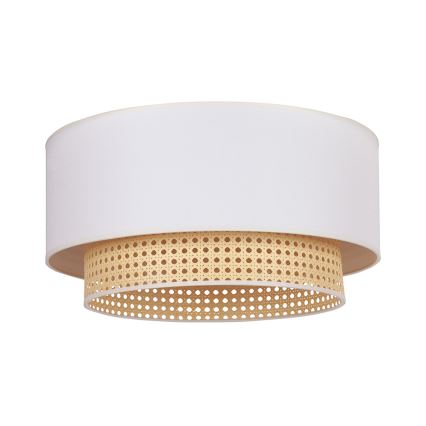 Duolla - Loftlampe BOHO 3xE27/15W/230V diameter 60 cm cremefarvet/Rattan