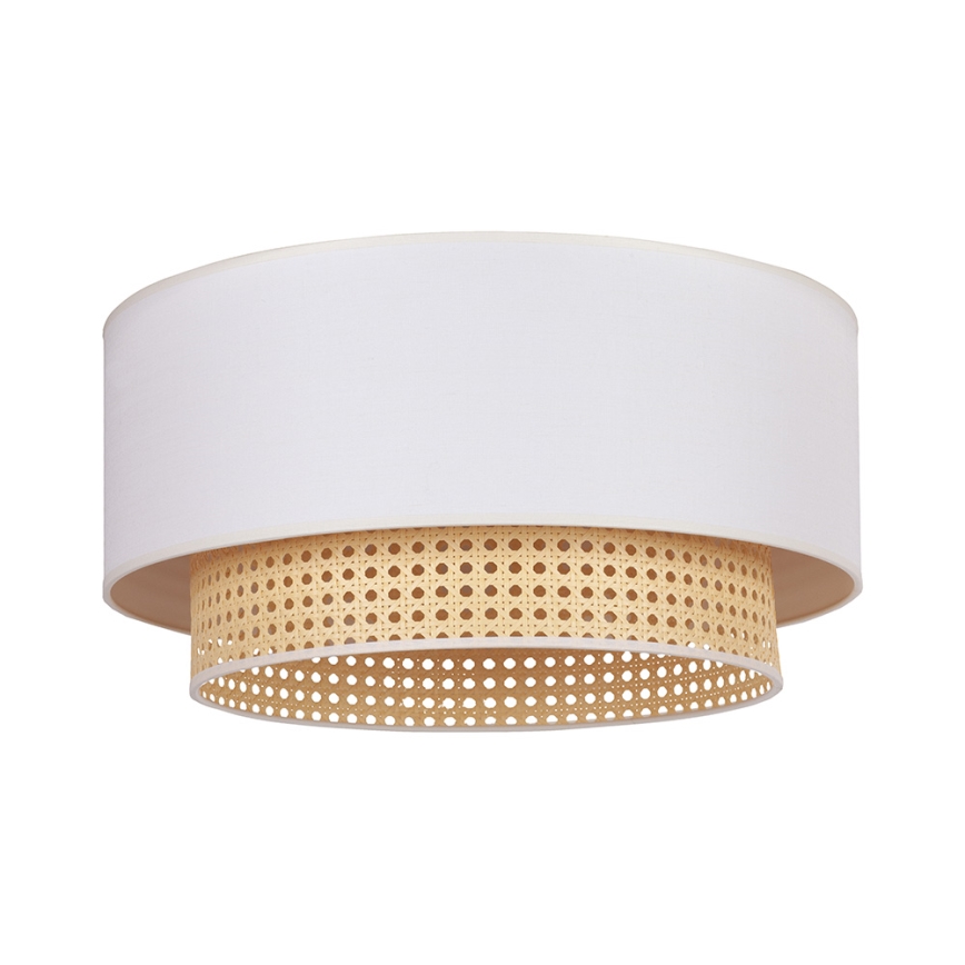 Duolla - Loftlampe BOHO 3xE27/15W/230V diameter 60 cm cremefarvet/Rattan