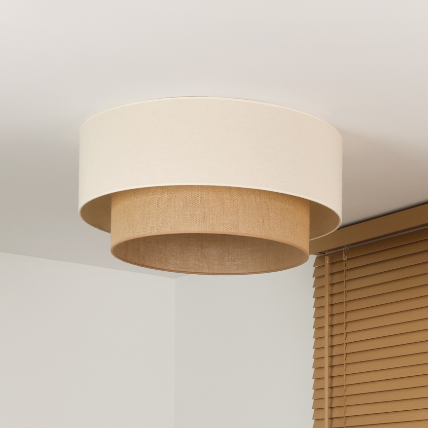 Duolla - Loftlampe BOHO 3xE27/15W/230V Ø 60 cm creme/beige