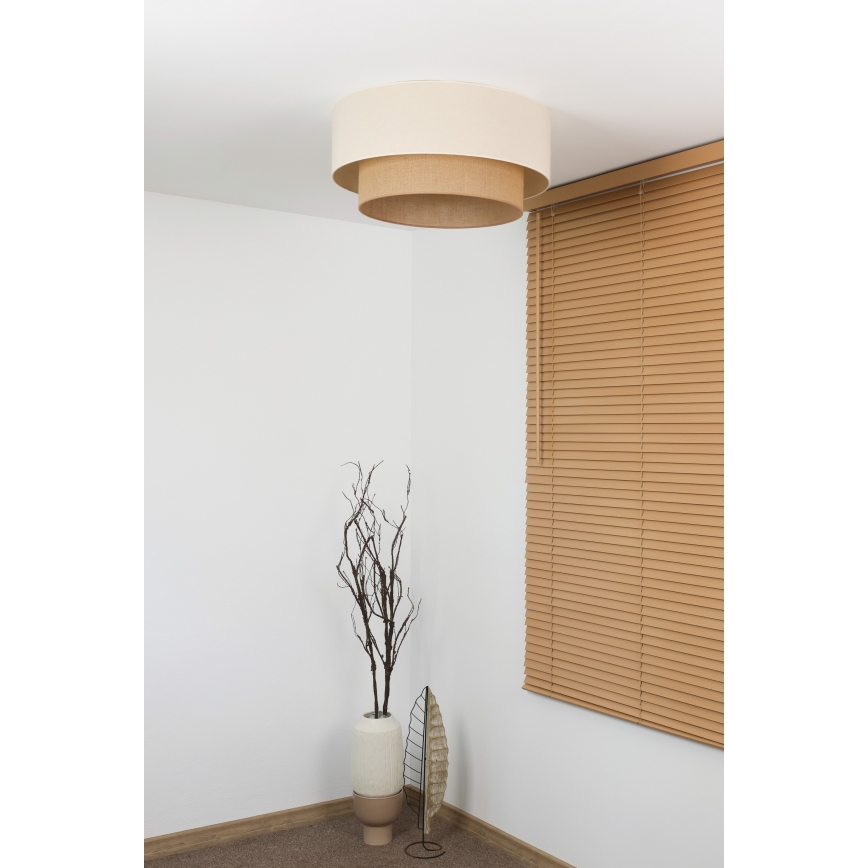 Duolla - Loftlampe BOHO 3xE27/15W/230V Ø 60 cm creme/beige