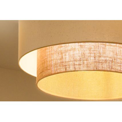 Duolla - Loftlampe BOHO 3xE27/15W/230V Ø 60 cm creme/beige