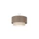 Duolla - Loftlampe BOHO ECO RECYCLING 1xE27/15W/230V brun/cremefarvet