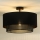 Duolla - Loftlampe BOHO RATTAN 1xE27/15W/230V diameter 45 cm sort