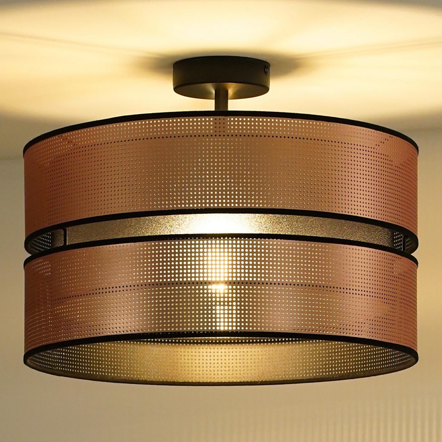 Duolla - Loftlampe COPPER SHINY 1xE27/15W/230V diameter 40 cm kobber/sort