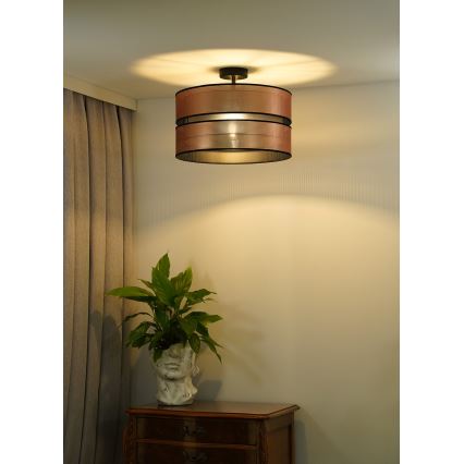 Duolla - Loftlampe COPPER SHINY 1xE27/15W/230V diameter 40 cm kobber/sort