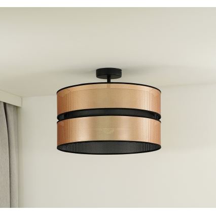 Duolla - Loftlampe COPPER SHINY 1xE27/15W/230V diameter 40 cm kobber/sort
