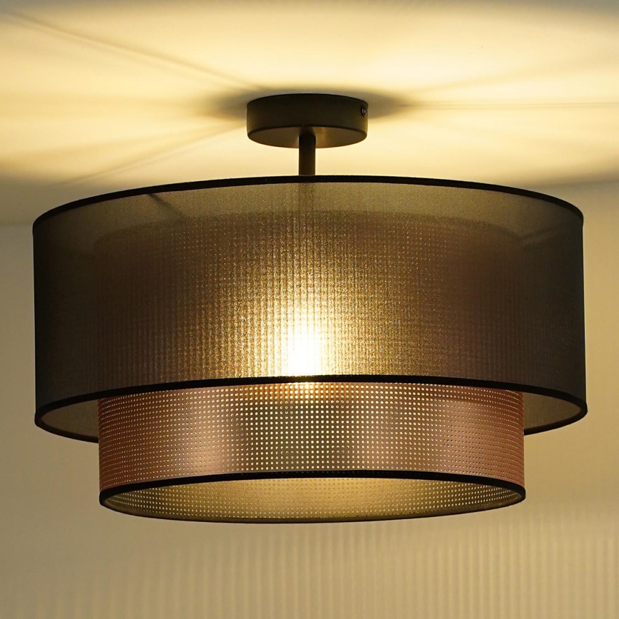Duolla - Loftlampe COPPER SHINY 1xE27/15W/230V diameter 45 cm brun/kobber