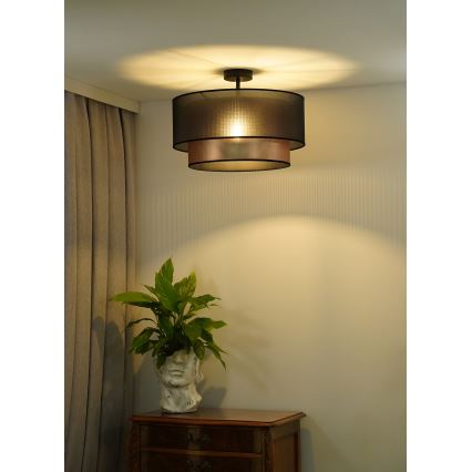 Duolla - Loftlampe COPPER SHINY 1xE27/15W/230V diameter 45 cm brun/kobber
