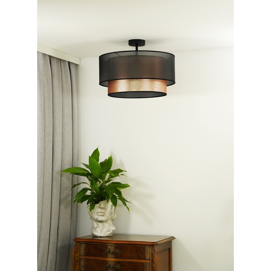 Duolla - Loftlampe COPPER SHINY 1xE27/15W/230V diameter 45 cm brun/kobber